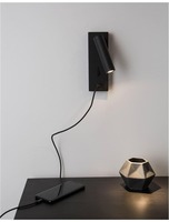 Bodová - NV 9170102 Bodové svítidlo FUSE černý hliník nastavitelné vypínač na těle - USB nabíjení LED Samsung 3W 3000K IP20 - NOVA LUCE