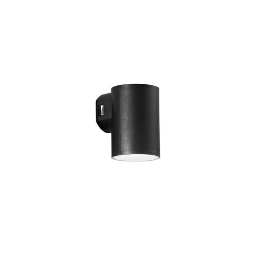 Nástěnná - FAN LED-W-POLO-R1-NER Venkovní nástěnné svítidlo LED POLO polykarbonát černá 8W 980lm CCT IP65 11,5x7,8x9,9 cm - FANEUROPE - foto 1