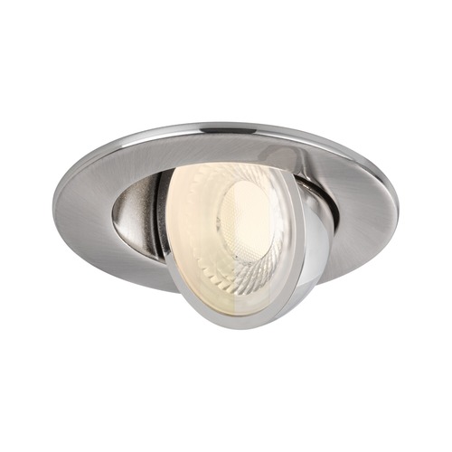 Koupelnová - P 92412 LED vestavné svítidlo Zina IP65 5W / 8W 230V stmívatelné 2700 - 4000K kov kartáčovaný - PAULMANN - foto 1