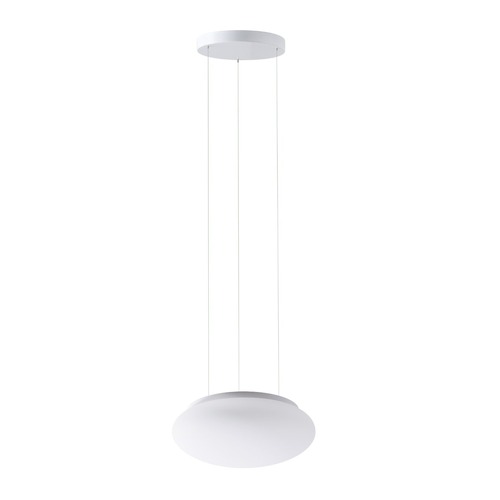 Kruhová - OS ARA73048 ARAKIS LE2 závěsné skleněné svítidlo bílá IP40 3000 K 18W LED - OSMONT - foto 1