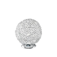 Stolní lampy dekorační - FAN I-ASTRA/L Stolní lampa Lume Astra, hliník/chrom, 1 x E27, 20 x 21 cm - FANEUROPE