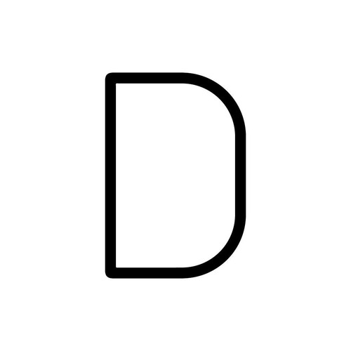 Dekorativní - AR 1201D00A Alphabet of Light - velké písmeno D - ARTEMIDE - foto 1