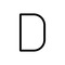 Dekorativní - AR 1201D00A Alphabet of Light - velké písmeno D - ARTEMIDE