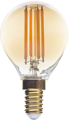 E14 - LED žárovka vlákna G45 E14 zlaté sklo stmívatelné - foto 1