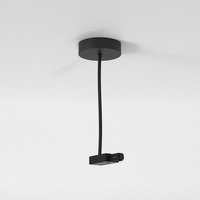 Lišty a příslušenství - AST 6020033 Lištový 1F systém Track Suspension koncové napájení Supply černá - ASTRO Lighting