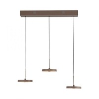 Vícečetná - LD 13141-39 LED závěsné svítidlo PLATA, písková barva, 3-ramenné, stmívatelné, Comfort Lift, krokově stmívatelné, 3000K - JUST LIGHT