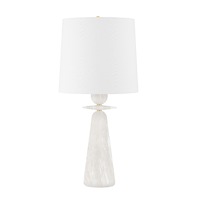 Stolní lampy dekorační - HVLG L1595-AGB-CE Stolní lampa MONTGOMERY mosaz/textil staromosaz/bílá E27 1x75W - HUDSON VALLEY