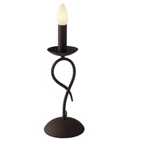 Stolní lampy dekorační - FAN I-GINEVRA-L Stolní lampa Lume Ginevra, cortenová, 1 x E14, 14 x 14 x 33 cm - FANEUROPE
