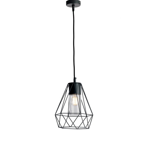 Závěsná - FAN LANT-MANDALA/S1 Závěsné venkovní svítidlo MANDALA černá, 1xE27, IP44, 22 x 90 cm - FANEUROPE - foto 1