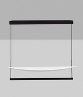 Podélná - NV 9580577 AKCE - Závěsné svítidlo DIONA stmívatelné černá / bílá LED 81W 5160lm 2700K 120cm - NOVA LUCE