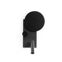 Dekorativní - FARO 20059 KLEE levé nástěnné svítidlo s čtecí lampičkou, černá - FARO