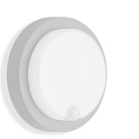 Nástěnná - TF 315304TF TELEFUNKEN LED venkovní nástěnné svítidlo s čidlem, pr. 17 cm, 12 W, stříbrná - BRILONER