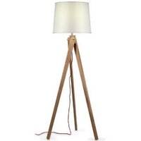 Stojací lampy - PANIT TER068 Stojanové svítidlo ZARIA stojanová dřevo vč.stínidla 230V E27 25W - PAN
