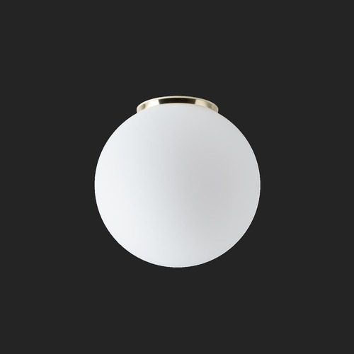 Kruhová - OS STY61739 STYX 3 stropní/nástěnné skleněné svítidlo mosaz leštěná / bílá IP65 4000 K 20W LED DALI (původní kód OS 61739) - OSMONT - foto 1