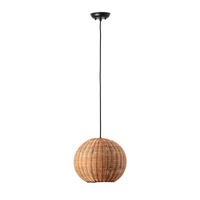 Koule - FARO 65134-74 HAKA 300 závěsné svítidlo, černá/ratan - FARO