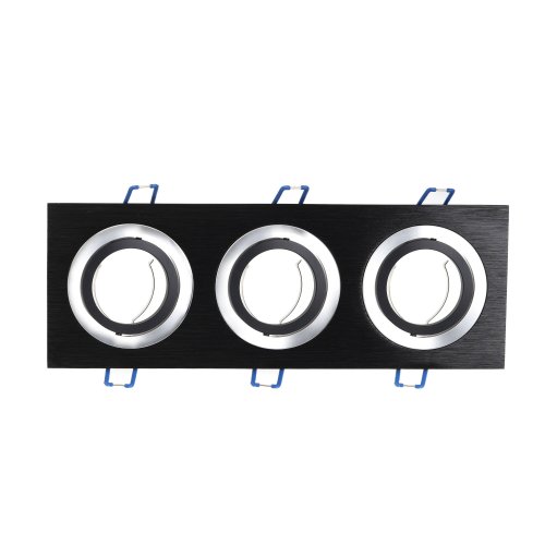 Vestavná bodová svítidla - Podhledový rámeček D10-3B černý - foto 1