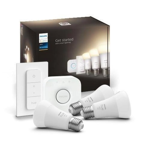 SmartHome Paul Neuhaus - PH 8719514289130 Hue Bluetooth LED White set 3ks žárovek Philips + Hue Bridge můstek + dálkový ovladač Hue Switch 8719514289130 E27 A60 9,5W 1055lm 2700K stmívatelné - PHILIPS (929002469204) - foto 1