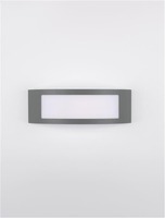 Nástěnná - NV 9020933 Venkovní nástěnné svítidlo ZENITH tmavě šedý hliník akrylový difuzor proti oslnění E27 1x12W 220-240V bez žárovky IP44 - NOVA LUCE