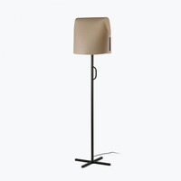 Stojací lampy - FARO 23003-60 LUANG stojací lampa, černá/hnědá - FARO