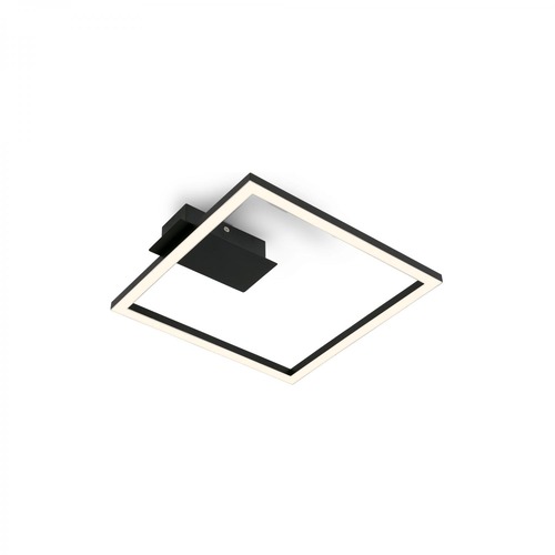 Hranatá - BRILO 3780015 LED stropní svítidlo, 26,5 cm, 14W, 400lm, černá - BRILO - foto 1