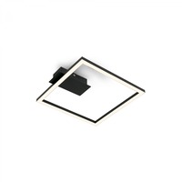 Hranatá - BRILO 3780015 LED stropní svítidlo, 26,5 cm, 14W, 400lm, černá - BRILO