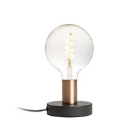 Stolní lampy dekorační - RED R13907 ALGOT stolní černá česaná měď 230V E27 40W - RED - DESIGN RENDL