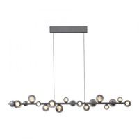 Dekorativní - PN 2558-15 LED závěsné svítidlo PURE E-Popup, šedá, elektricky nastavitelná výška, stmívatelné 2200-5000K - PAUL NEUHAUS