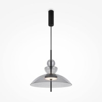 Dekorativní - M MOD185PL-L11B3K3 Závěsné svítidlo Bangkok 3000K 12W teplá bílá 1200lm černá kov - MAYTONI