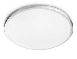 Kruhová - PH 8718699777333 LED Koupelnové stropní a nástěnné svítidlo Philips SPRAY CL260 8718699777333 17W 1500lm 2700K IP44 34,7cm stříbrné - PHILIPS (929002514701)