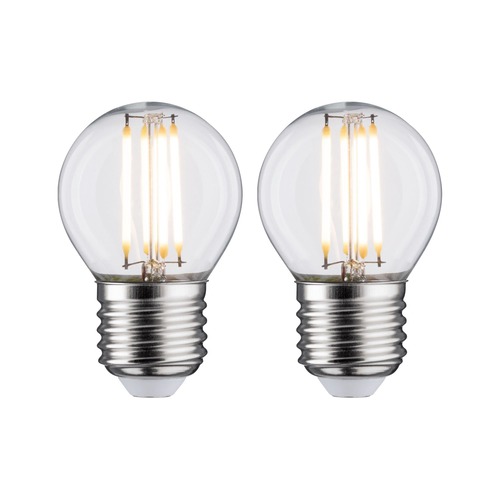 E27 - P 28640 LED kapka 5 W E27 čirá teplá bílá 2ks-sada - PAULMANN - foto 1