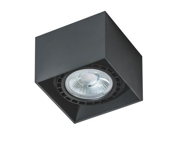 Downlight - AZZ AZ1834 Stropní přisazené bodové svítidlo Azzardo Eco Alex black AZ1834 GU10+ADAP111/ES111 1x40W/1x50W IP20 12cm 230V černé - AZZARDO - foto 1