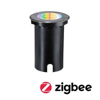Zapuštěná - P 94845 LED zemní svítidlo Smart Home Zigbee 3.0 Floor IP67 kruhové 110mm RGBW+ 4,9W 230V kov kartáčovaný hliník - PAULMANN