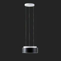 Kruhová - OS ERI70925 ERIS LEC2 závěsné skleněné svítidlo bílá / bílo - černá IP40 4000 K 19W LED DALI (původní kód OS 70925) - OSMONT