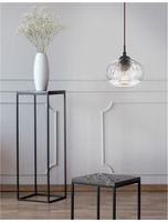 Dekorativní - NV 938226 Závěsné svítidlo DEVON čiré sklo hnědá kovová základna hnědý kabel E14 1x5W IP20 bez žárovky - NOVA LUCE