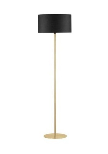 Stojací lampy - NV 9695333 Stojací lampa SIBNIA LED E27 12W bez žárovky mosaz / černá látka 165cm - NOVALUCE - foto 1