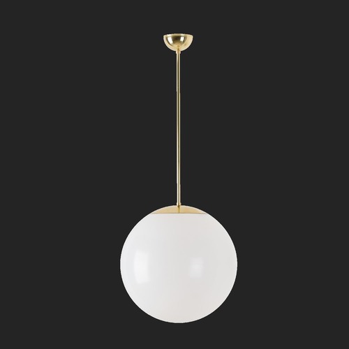 Koule - OS ISI63435 ISIS P3 PM závěsné plastové svítidlo mosaz leštěná / bílá IP40 3000 K 27W LED DALI (původní kód OS 63435) - OSMONT - foto 1