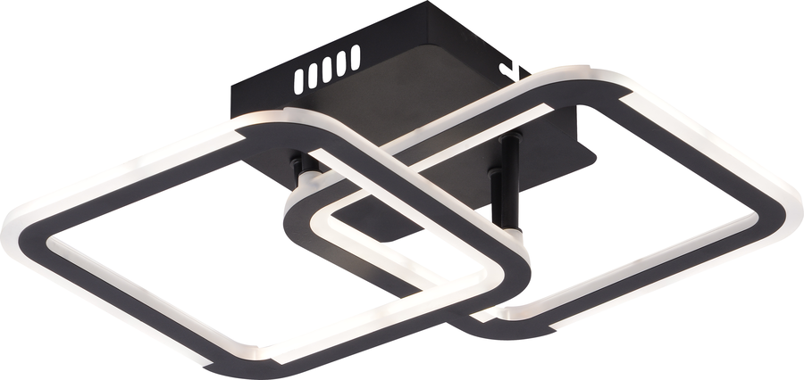 LED stropní svítidla Optonica - LED stropní svítidlo CCT 30W černá stmívatelné + dálkové ovládání - foto 1