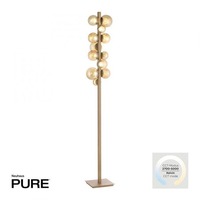 Stojací lampy - PN 557-97 LED stojací svítidlo PURE Popup stmívatelné 2700-5000K bronz / amber / satin - PAUL NEUHAUS