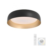 Kruhová - LD 14215-18 OSKO LED stropní svítidlo průměr 40 černá stmívatelné dálkovým ovladačem CCT 2700-5000K - JUST LIGHT