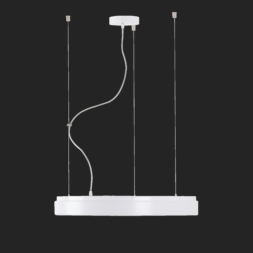 Kruhová - OS DEL48247 DELIA L4 závěsné plastové svítidlo bílá IP40 3000 K 100W LED DALI (původní kód OS 48247) - OSMONT - foto 1