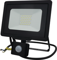 LED reflektory - LED SMD Floodlight Black City Line s kabelem PIR senzoru 70 cm