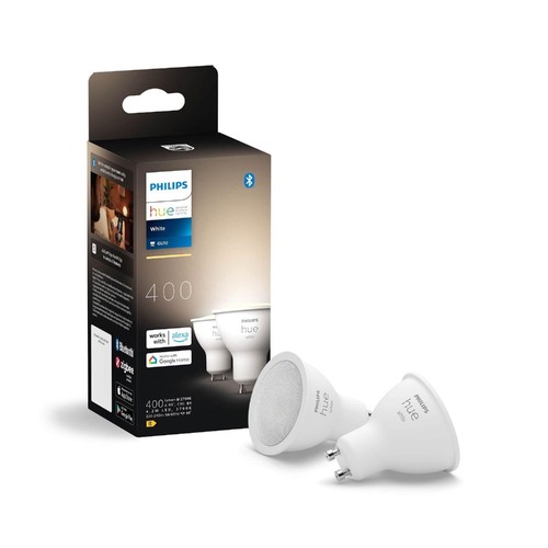 GU10/GZ10 - PH 8720169230231 Hue sada 2x LED žárovka White GU10 4,2W 400lm 2700K CRI80 IP20 - PHILIPS - foto 1