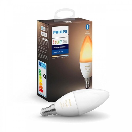 SmartHome Paul Neuhaus - PH 8718699726294 Hue Bluetooth žárovka LED E14 B39 6W 470lm 2200-6500K - PHILIPS (929002294401) - foto 1