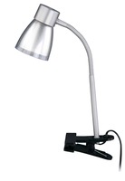 Stolní lampy s klipem - BRI 2687-010P Flexibilní svítidlo se svorkou 35 cm 1x E14 40W titan - BRILONER