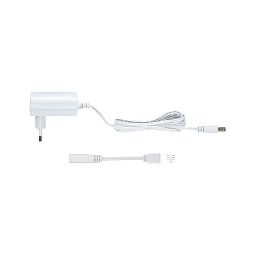 Stabilizované napětí - P 79832 Universal LED trafo Plug-In 12W 230/12V DC napájení bílá umělá hmota - PAULMANN - foto 1
