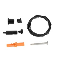 Úchyty a držáky pro Al profily - SLC S43330 Závěsná sada pro profil Pro A5 černá - TLG