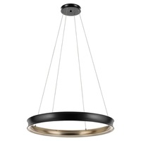 Kruhová - ELS KL-LAROUSSE-LED-L-BKB Závěsné svítidlo Larousse LED 110W 3000K 1800lm černá / bronz 100cm - Elstead