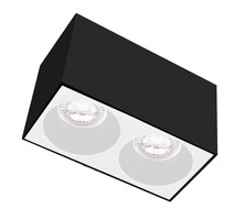 Downlight - CEN ESQNB160-2GU10 ESSENZA přisazené svítidlo SQ pro 2 GU10 černá/bílá - CENTURY