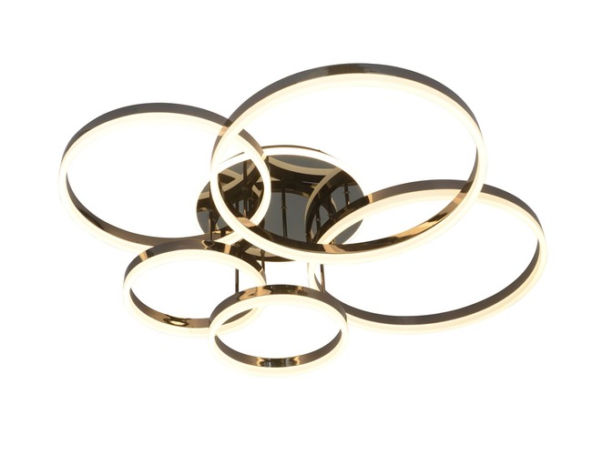 Dekorativní - GT 9073-605 Stropní svítidlo Schenna 80W 8000lm 3000K černý chrom - GeeTi - foto 1