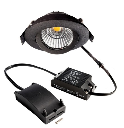 Kruhová - IMPR 565357 AKCE - Deko-Light stropní vestavné svítidlo Dione, 230 V, DIM, 3000 K, černá 220-240V AC/50-60Hz 8,50 W 3000 K 700 lm černá - foto 1
